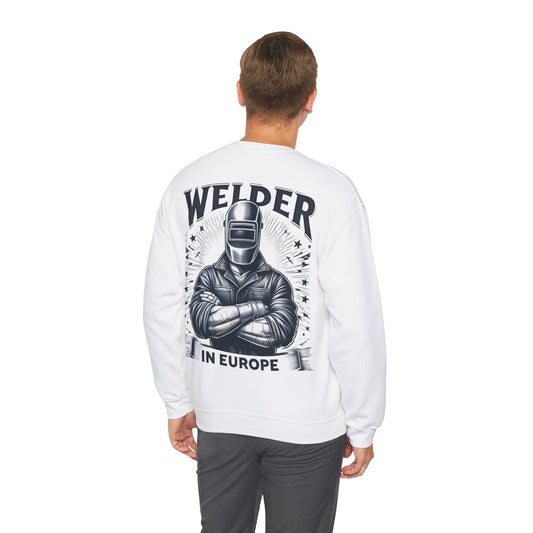 Moletom "Welder in Europe" - Unisex Heavy Blend™ Crewneck Sweatshirt