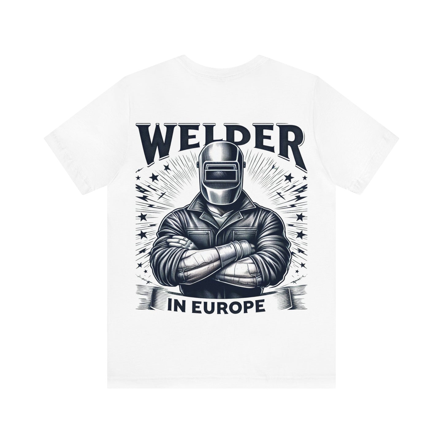 T-shirt de manga curta unissexo "Welder in Europe"