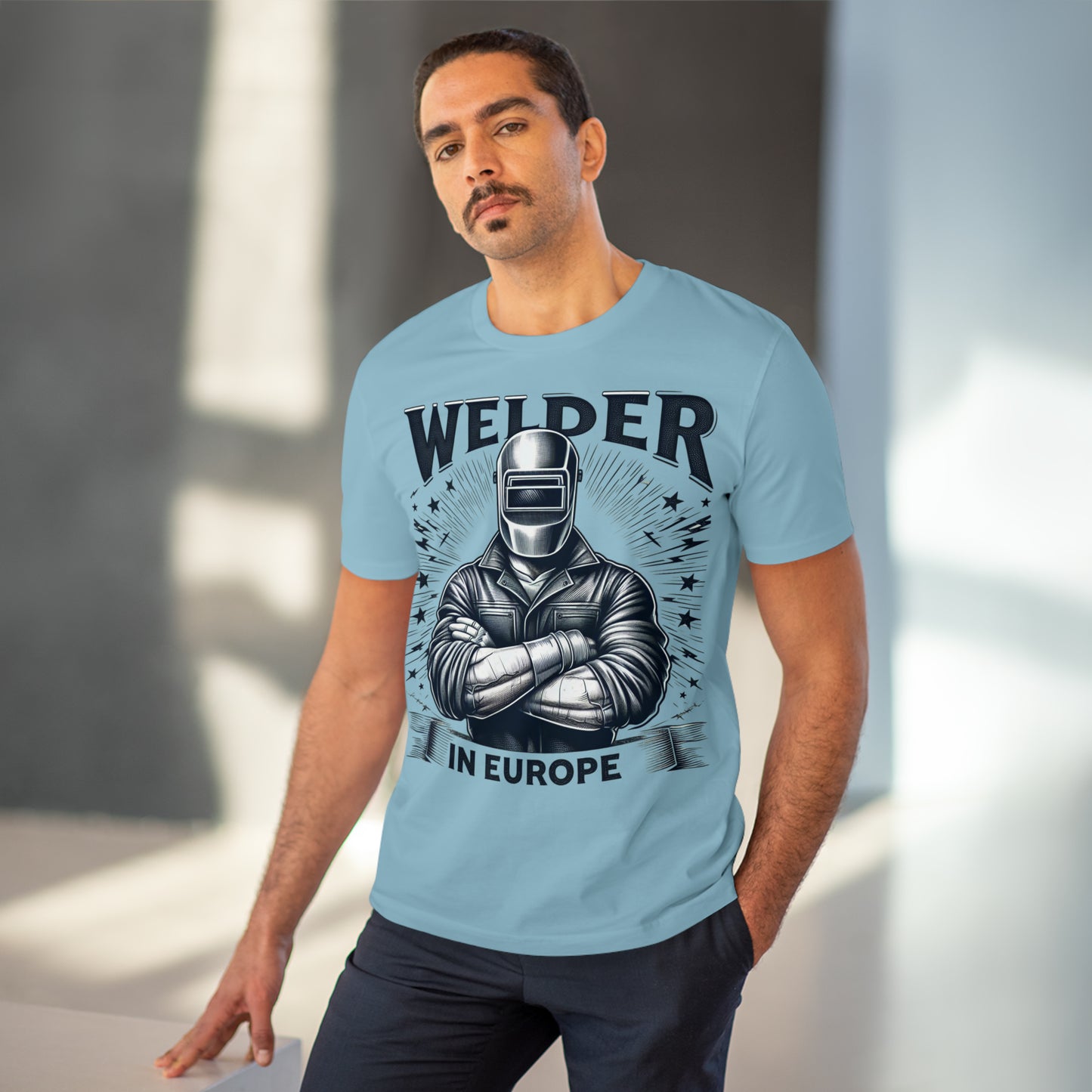 Welder in Europe T-shirt  / Organic Creator T-shirt - Unisex