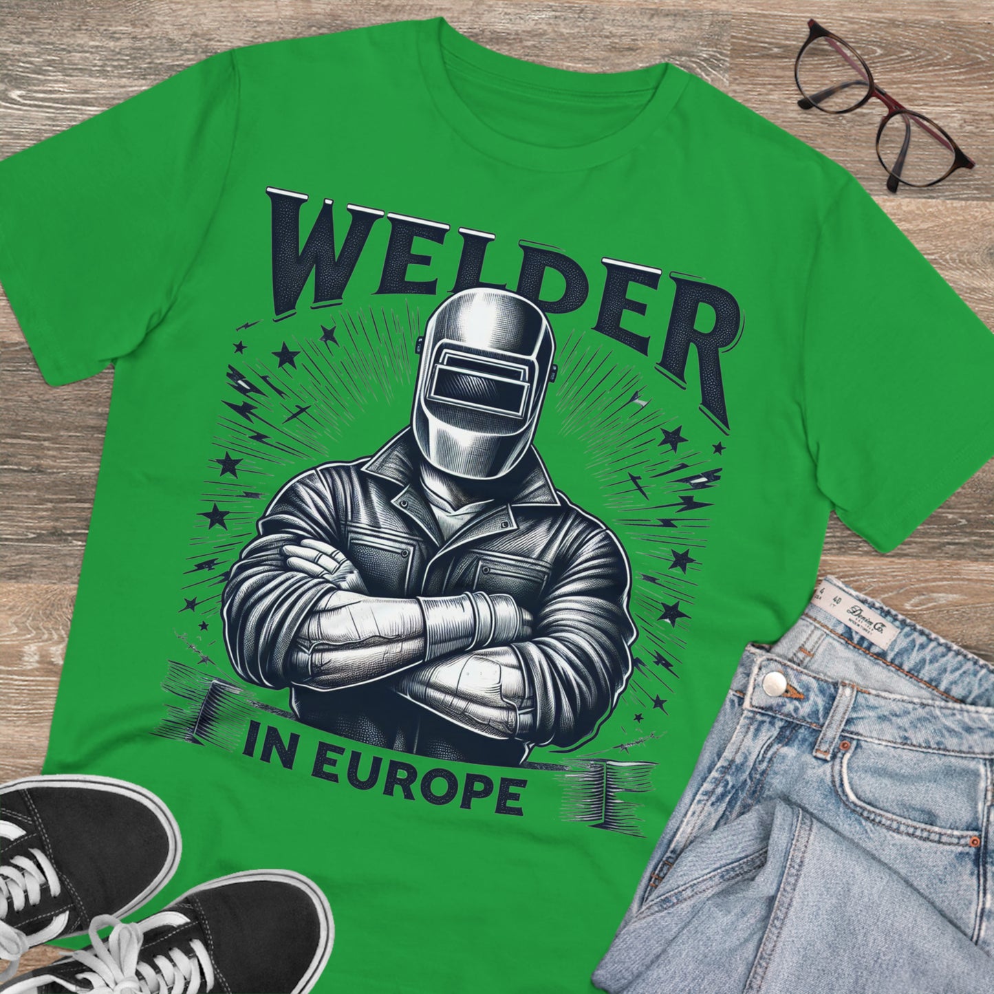 Welder in Europe T-shirt  / Organic Creator T-shirt - Unisex