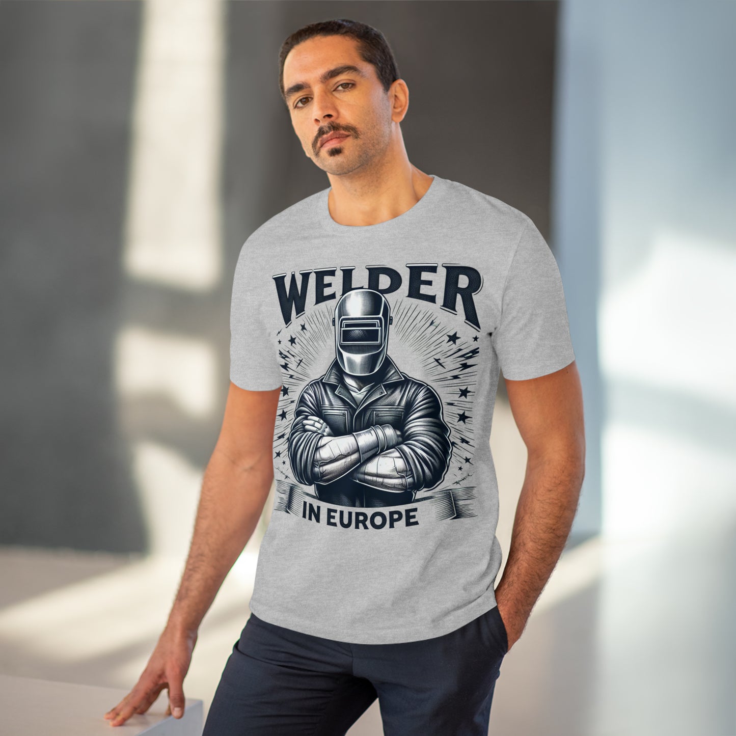 Welder in Europe T-shirt  / Organic Creator T-shirt - Unisex