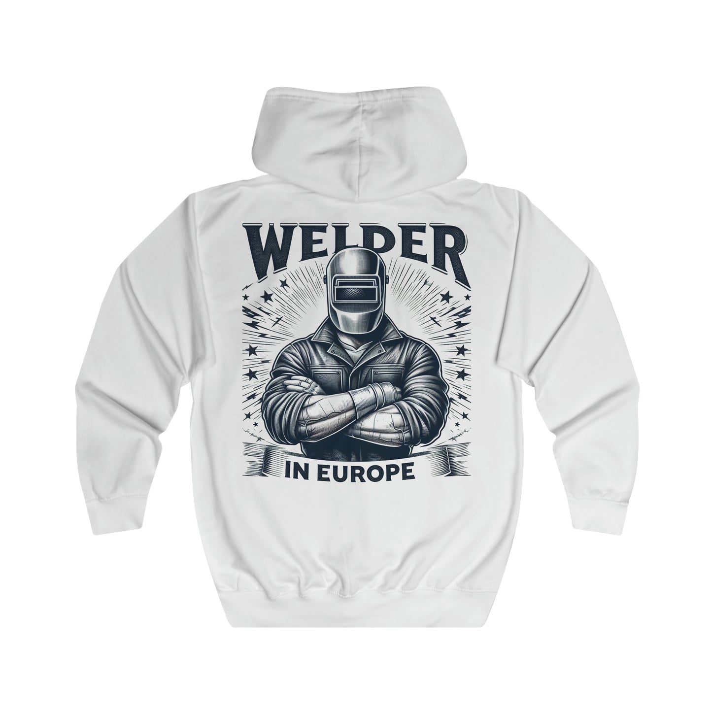 moletom "Welder in Europe" - Unisex Full Zip Hoodie