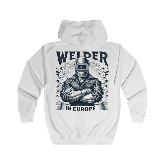 moletom "Welder in Europe" - Unisex Full Zip Hoodie